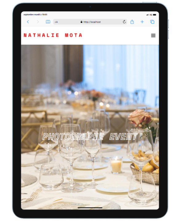 Projet 11: Nathalie Mota – Photographe Event