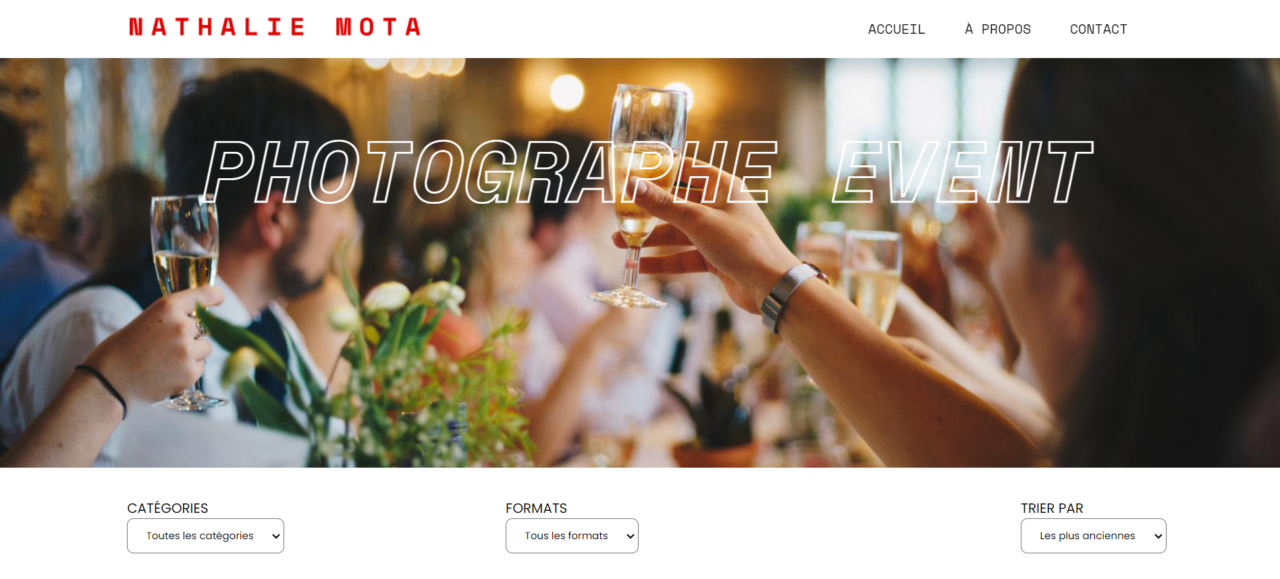 Projet 11: Nathalie Mota – Photographe Event