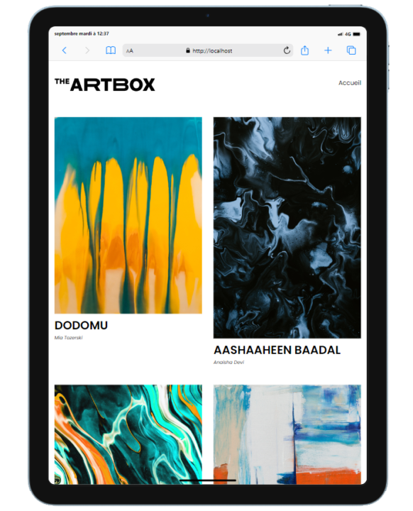 Projet 5: The Artbox